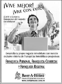 Adquiere tu Franquicia Personal Rent-a-House Venezuela Caracas, Venezuela