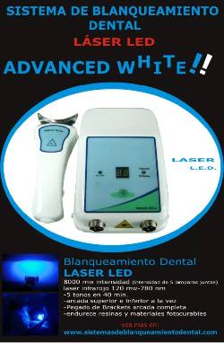 Lampara Blanqueamiento dental Laser Advanced white Lima, Peru