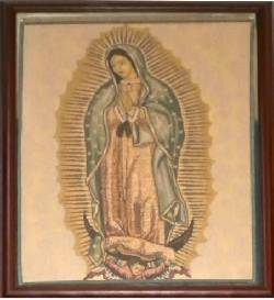 Gobelino De La Virgen De Guadalupe En Vidrio Antireflec 052, colombia