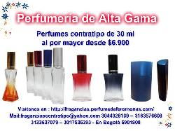 Perfumes Contratipo para Distribuidores bogota, colombia