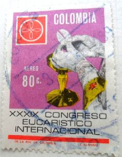 ESTAMPILLA COLOMBIA CONGRESO 1968 REF 5440 $ 4.000 Medellin, Colombia