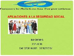 Afiliese a la seguridad social Medelln, Colombia
