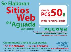 Se Elaboran Sitios Web en Aguada desde $ 50.000  eRock Bucaramanga, Colombia