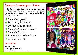Payasos, Tatiana, Frozen, todo para tu Fiesta Vamos a todo DF y Estado de Mexico, Mexico