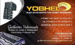 ALQUILER DE SONIDO E ILUMINACION YOBHEL BOGOTA, COLOMBIA