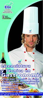 Gastronoma CHEF  Profesional Internacional Becas  PUEBLA, MEXICO