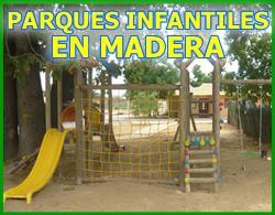 Parques infantiles metlicos y de madera, creacin y venta Bogot, Colombia