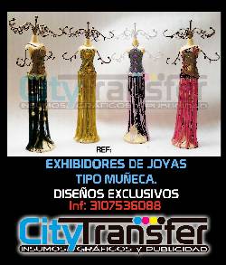 Exhibidores de Joyas tipo mueca Bogota D.C, Colombia