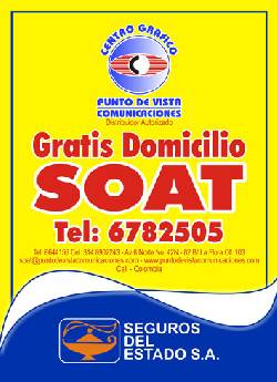 Soat Tarifas 2011 Venta,  Renovacin Gratis Domici Cali , Colombia