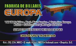 BILLARES BOGOTA, COLOMBIA