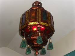 LAMPARA ARABE ORIGINAL DE TECHO CALI, COLOMBIA