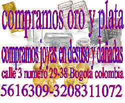 COMPRAMOS ORO Y PLATA, JOYAS EN DESUSO ARTCULOS EN ORO bogota, Colombia