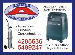 Alquiler Venta Oxigeno Medicinal Bogot, Colombia