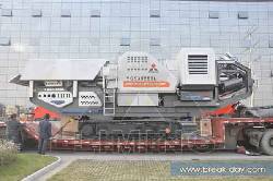 Trituradora mvil sobre orugas. Hecho en China，Marca Li ZhengZhou, China