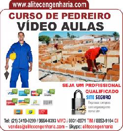 Curso de Pedreiro Vdeo Aulas Interativas e Apostilas  Rio de Janeiro, Brasil