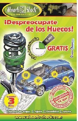 ABSORB-SHOCK - despreocupate de los huecos  CALI _ VALLE, COLOMBIA