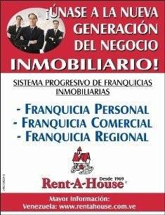 Franquicias Rent-a-House Venezuela, la mejor inversin! Caracas, Venezuela