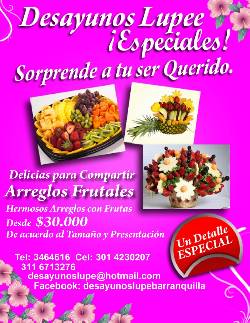Desayunos Lupee  barranquilla, colombia
