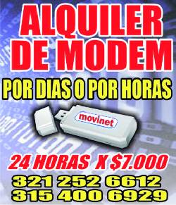 ALQUILER DE MODEM , ALQUILER DE INTERNET MOVIL Villavicencio, Colombia