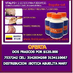 VITALIPO 3142634268 (2) FRASCOS POR 120 mIL BAJE PESO  BOGOTA, COLOMBIA