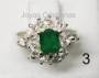ANILLOS EN PLATA LEY 925 CON ESMERALDA NATURAL cel 3204 bogota, colombia
