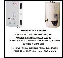 A domicilio reparacion de calentadores a gas cali cali, colombia