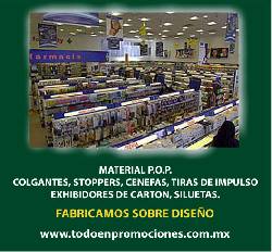 DISPLAY, COPETES, STOPPERS, CENEFAS CUAUTITLAN IZCALLI, MEXICO