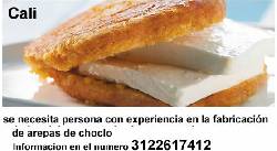 Emplead@ con experiencia Arepas de Choclo cali, colombia