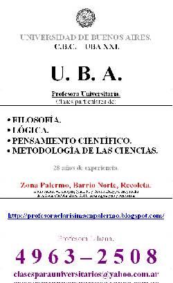 Profesora IPC - Pensamiento cientfico. 4963-2508  Buenos Aires, Argentina