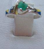 ANILLOS EN PLATA 925 CON ESMERALDAS joyeria aire a bogota, Colombia