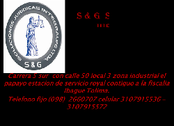 SOLUCIONES JURIDICAS E INVESTIGATIVAS INTEGRALES SYG ibague, colombia