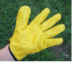 Guantes en vaqueta amarilla Medell�n, Colombia