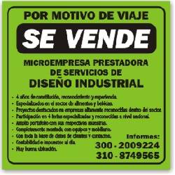 VENTA DE EMPRESA -SERVICIOS DE DISEO INDUSTRIAL Bogot, Colombia