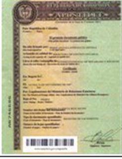 APOSTILLA LEGALIZACIONES TRAMITES BOGOTA, COLOMBIA