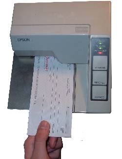 Impresora y programa de cheques 02, chile