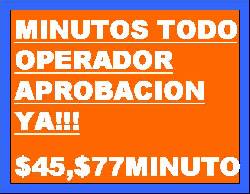 minutos $69 todo operador comcel movistar alquile bogota, colombia