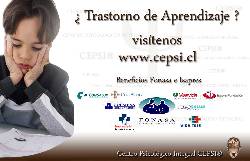 CEPSI. Psiclogo Infantil  TRASTORNO DE APRENDIZAJE. Santiago, Chile