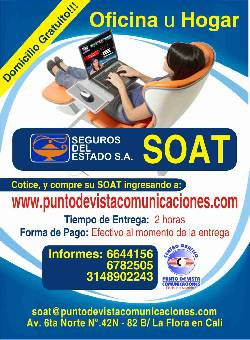 SOAT CALI Gratis Domicilio 6782505 Cali, Colombia