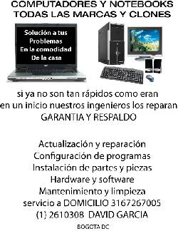 REPARACION Y MANTENIMIENTO DE COMPUTADORES BOGOTA, COLOMBIA