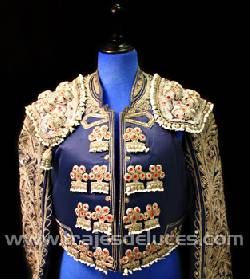 Traje de Luces Azul y Plata Pamplona, Espaa