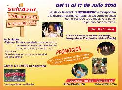Campamento deVerano SELVAZUL  Del 11 al 17 Julio PUEBLA, MEXICO