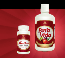 Astaxanthin y Pura vida. Antioxidantes poderosos bogota, colombia