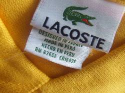 Camisetas Lacoste Lima, Peru