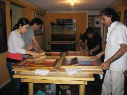 CURSO - TALLER DE SERIGRAF�A MANUAL SIN M�QUINAS  Quito, Ecuador