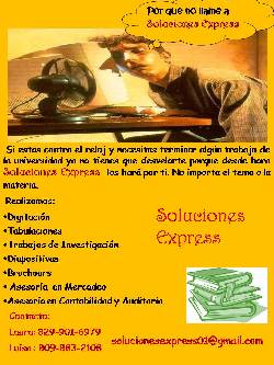 Hacemos tus trabajos universitarios por ti�������� Santo Domingo, Republica Dominicana
