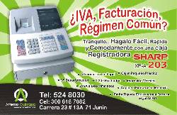VENTA DE REGISTRADORA SHARP 203/206 cali, colombia