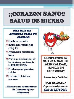 SALUD DE HIERRO..CORAZON SANO Bucaramanga, Colombia